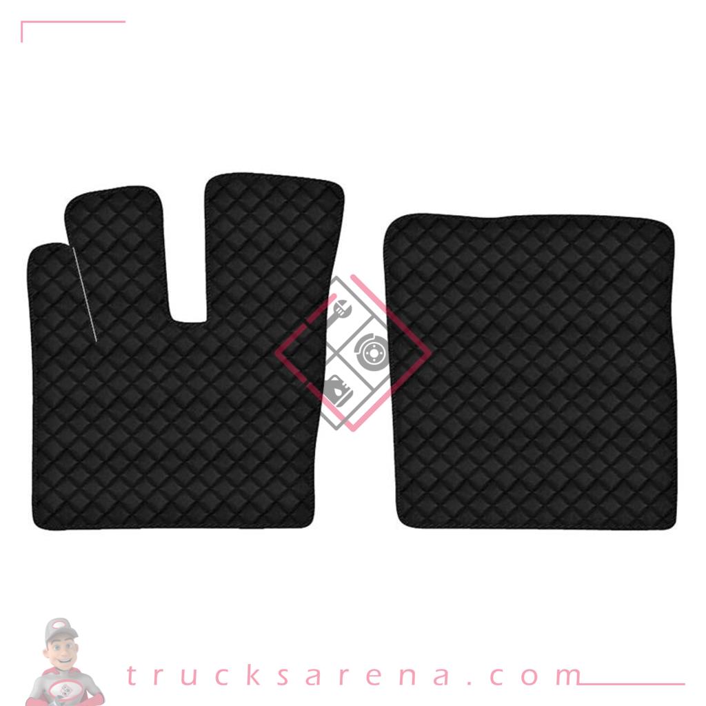 2 tapis en Skeentex - Noir - compatible pour Daf XF 106 (10/12>05/21) automatic, manual, with Webasto, without Webasto - LAMPA