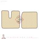 2 tapis en Skeentex - Crème - compatible pour Man TGA (03/99>05/10) wide cab - LAMPA
