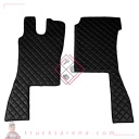 2 tapis en Skeentex - Noir - compatible pour Scania L Serie 4 (02/95>09/04) - LAMPA