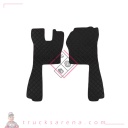 2 tapis en Skeentex - Noir - compatible pour Scania R Serie 5 (03/04>08/09) automatic, manual - LAMPA