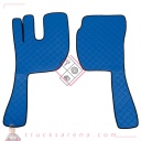 2 tapis en Skeentex - Bleu - compatible pour Volvo FH Serie 3 (09/08>08/12) automatic, manual, large lever, small lever, without addit. central storage - Volvo FH Serie 3 (08/02>08/08) automatic, manual, large lever, small lever, without addit. central storage - LAMPA