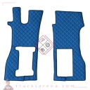 2 tapis en Skeentex - Bleu - compatible pour Scania R Serie 7 - New Generation (11/16>) pneumatic passenger seat - LAMPA