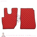 2 tapis en Skeentex - Rouge - compatible pour Daf CF (07/13>) automatic, manual, Euro 6 - LAMPA