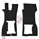 2 tapis en Skeentex - Noir - compatible pour Scania R Serie 7 - New Generation (11/16>) passenger seat foldable - LAMPA
