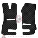 2 tapis en Skeentex - Noir - compatible pour Scania R Serie 6 - Streamline (01/15>12/17) automatic, manual, Recaro seats, passenger seat foldable - Scania R Serie 6 - Streamline (09/13>12/14) automatic, manual, Recaro seats, passenger seat foldable - LAMPA