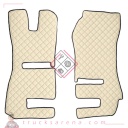 2 tapis en Skeentex - Crème - compatible pour Scania R Serie 6 - Streamline (01/15>12/17) automatic, manual, Recaro seats, passenger seat foldable - Scania R Serie 6 - Streamline (09/13>12/14) automatic, manual, Recaro seats, passenger seat foldable - LAMPA