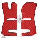 2 tapis en Skeentex - Rouge - compatible pour Scania R Serie 6 - Streamline (01/15>12/17) automatic, manual, Recaro seats, pneumatic passenger seat - Scania R Serie 6 - Streamline (09/13>12/14) automatic, manual, Recaro seats, pneumatic passenger seat - LAMPA