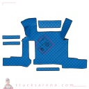 Tapis central en Skeentex - Bleu - compatible pour Man TGX (01/17>06/20) manual, 2 drawers - LAMPA