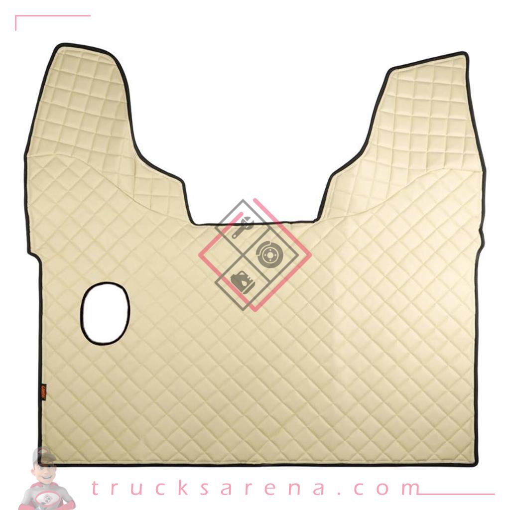Tapis central en Skeentex - Crème - compatible pour Daf XF 105 (02/04>12/14) manual, without Webasto - Daf XF 106 (10/12>05/21) manual, without Webasto - LAMPA