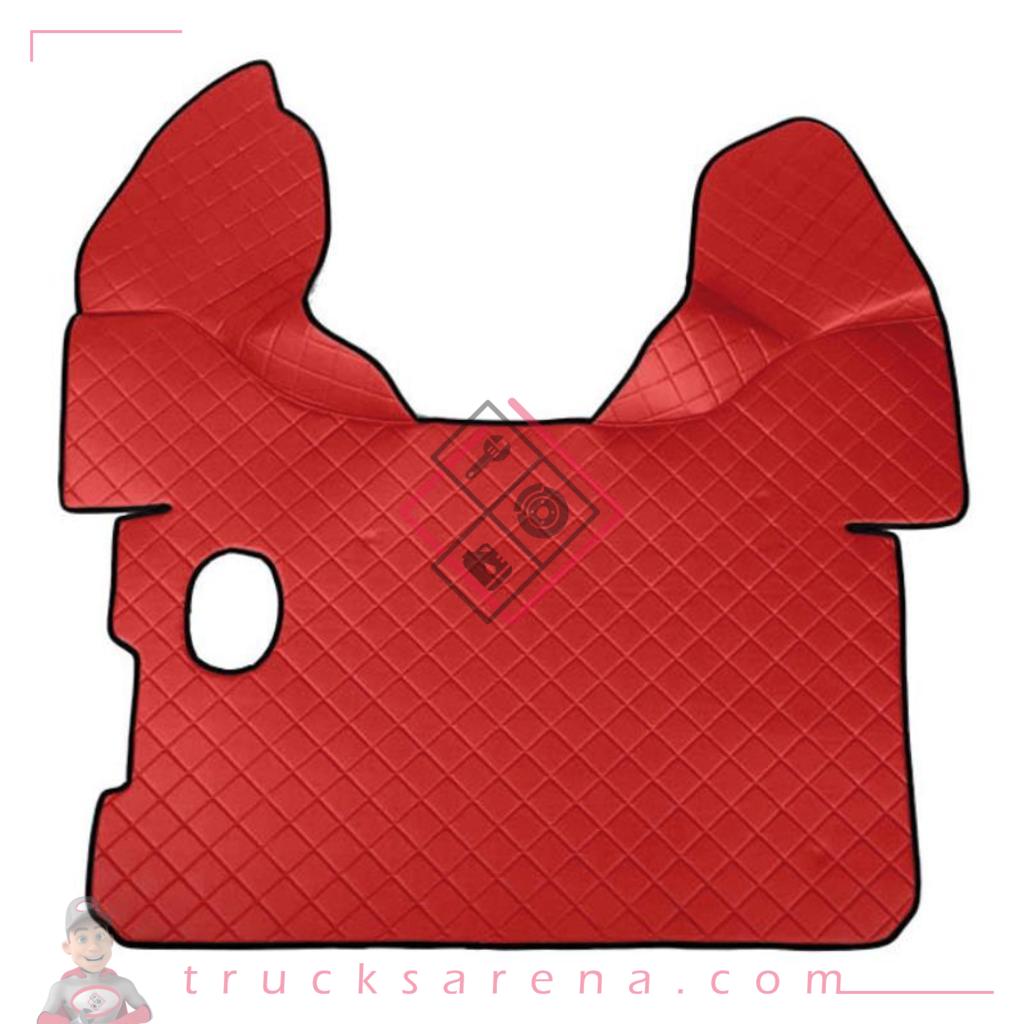 Tapis central en Skeentex - Rouge - compatible pour Daf XF 105 (02/04>12/14) manual, with Webasto - Daf XF 106 (10/12>05/21) manual, with Webasto - LAMPA