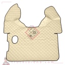 Tapis central en Skeentex - Crème - compatible pour Daf XF 105 (02/04>12/14) manual, with Webasto - Daf XF 106 (10/12>05/21) manual, with Webasto - LAMPA