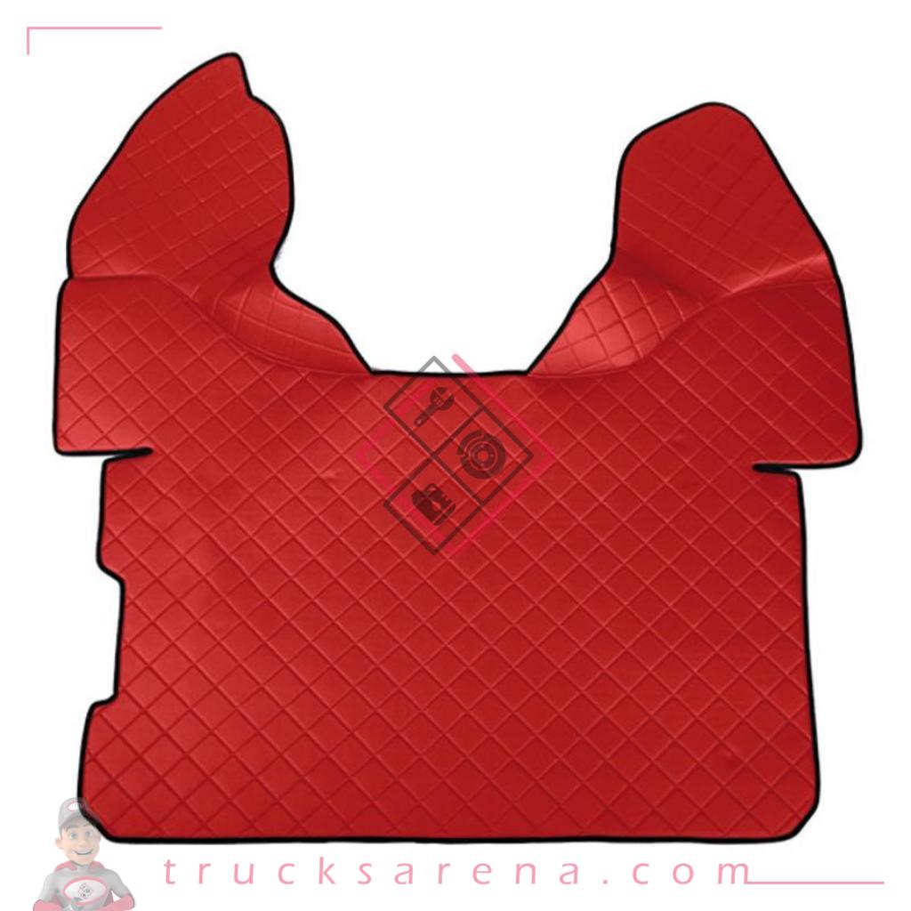 Tapis central en Skeentex - Rouge - compatible pour Daf XF 105 (02/04>12/14) automatic, with Webasto - Daf XF 106 (10/12>05/21) automatic, with Webasto - LAMPA