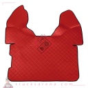 Tapis central en Skeentex - Rouge - compatible pour Daf XF 105 (02/04>12/14) automatic, with Webasto - Daf XF 106 (10/12>05/21) automatic, with Webasto - LAMPA