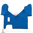 Tapis central en Skeentex - Bleu - compatible pour Iveco Stralis (08/02>12/12) manual, wide cab - Iveco Stralis (07/12>12/19) manual, wide cab - Iveco Stralis Hi-Way (07/12>08/16) manual, wide cab - LAMPA