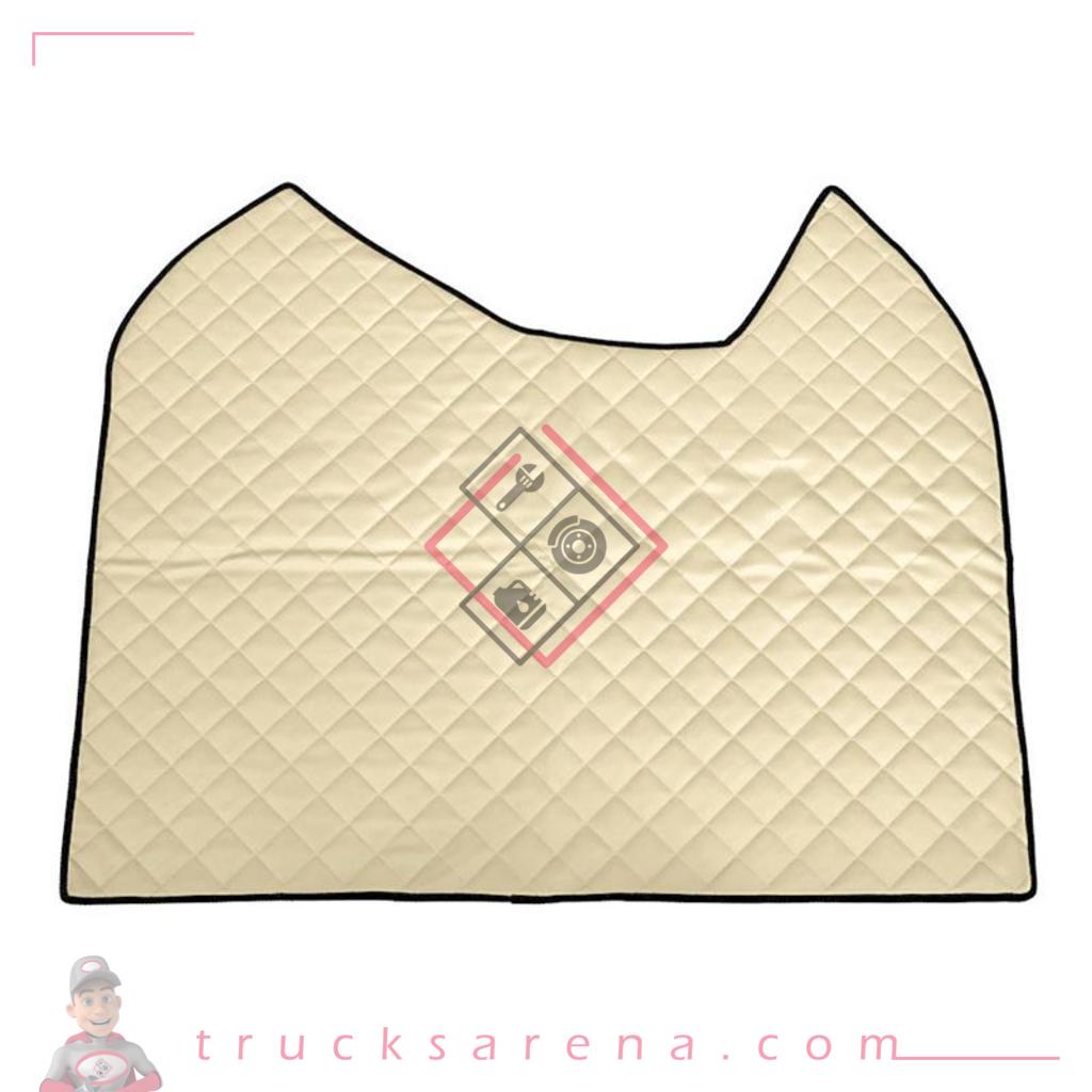 Tapis central en Skeentex - Crème - compatible pour Mercedes Actros MP4 (09/11>09/19) wide cab, passenger seat foldable - Mercedes Actros MP5 (10/19>) wide cab, passenger seat foldable - LAMPA