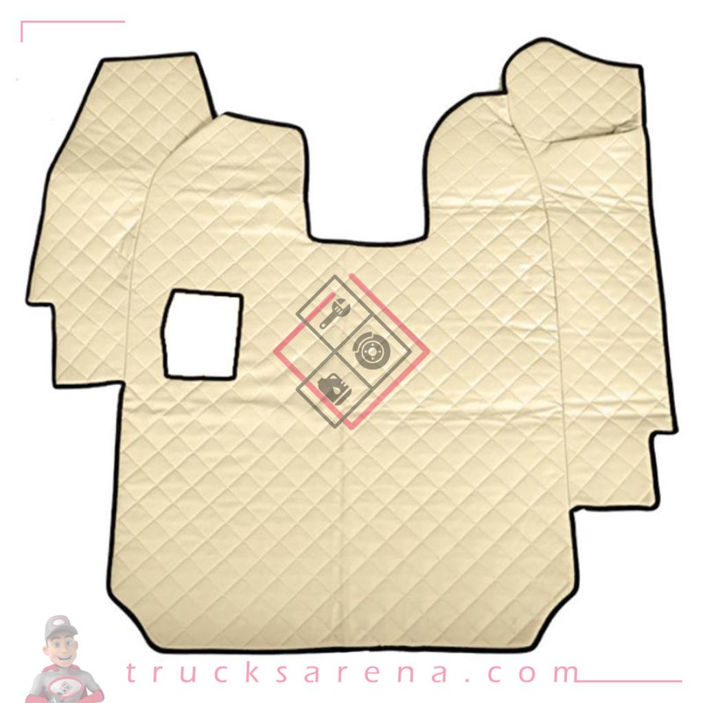 Tapis central en Skeentex - Crème - compatible pour Scania R Serie 5 (03/04>08/09) manual - LAMPA