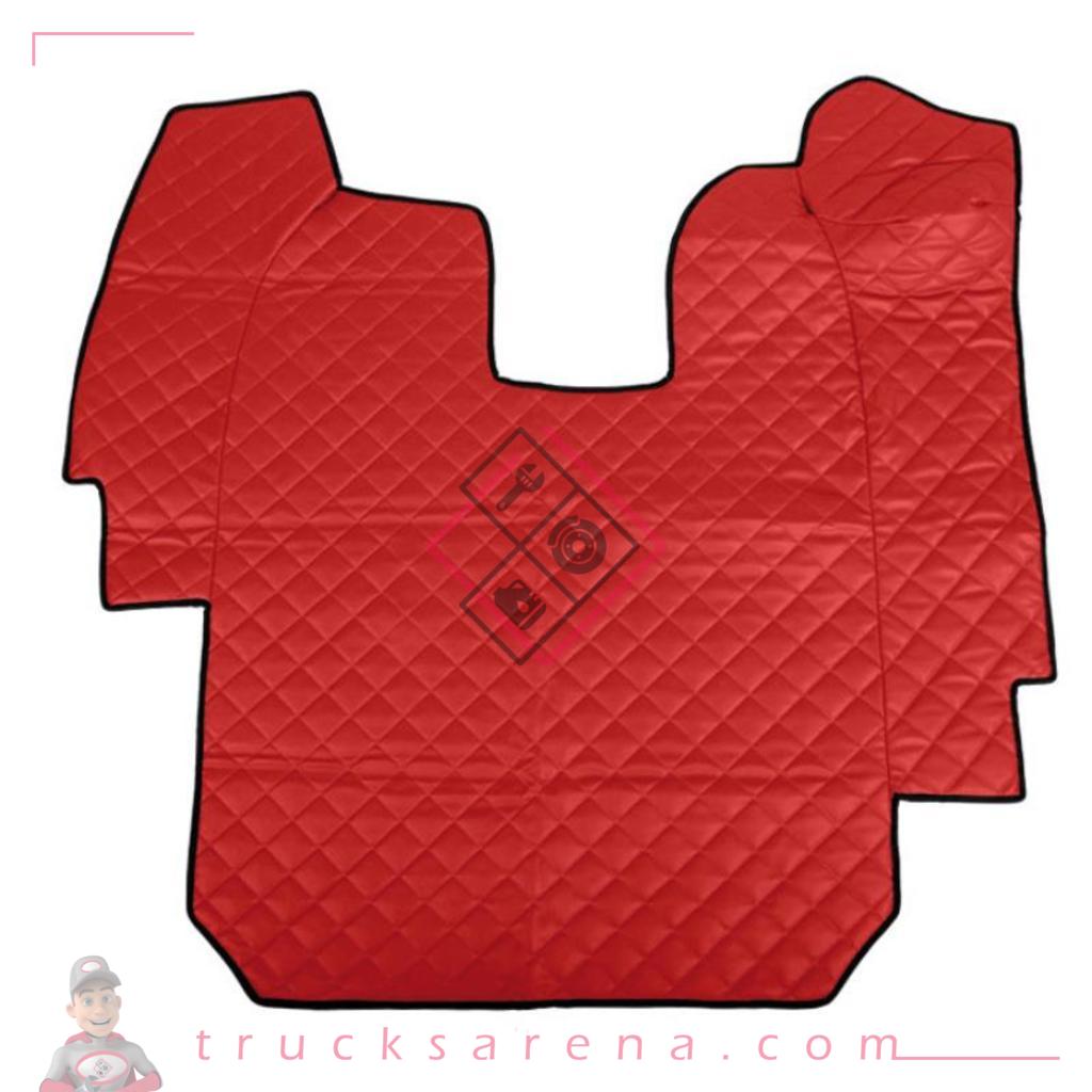 Tapis central en Skeentex - Rouge - compatible pour Scania R Serie 5 (03/04>08/09) automatic - LAMPA