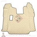 Tapis central en Skeentex - Crème - compatible pour Scania R Serie 6 (09/09>08/13) manual, pneumatic passenger seat - Scania R Serie 6 - Streamline (01/15>12/17) manual, Recaro seats, passenger seat foldable, pneumatic passenger seat - Scania R Serie 6 - Streamline (09/13>12/14) manual, Recaro seats, passenger seat foldable, pneumatic passenger seat - LAMPA