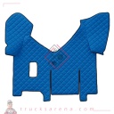 Tapis central en Skeentex - Bleu - compatible pour Iveco Stralis (08/02>12/12) manual, wide cab, sliding fridge - Iveco Stralis (07/12>12/19) manual, wide cab, sliding fridge - Iveco Stralis Hi-Way (07/12>08/16) manual, wide cab, sliding fridge - LAMPA