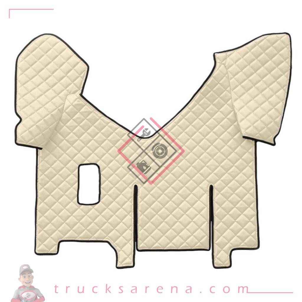Tapis central en Skeentex - Crème - compatible pour Iveco Stralis (08/02>12/12) manual, wide cab, sliding fridge - Iveco Stralis (07/12>12/19) manual, wide cab, sliding fridge - Iveco Stralis Hi-Way (07/12>08/16) manual, wide cab, sliding fridge - LAMPA