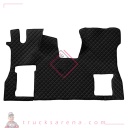 Tapis unique en Skeentex - Noir - compatible pour Scania S Serie 7 - New Generation (11/16>) no tunnel, passenger seat foldable - LAMPA