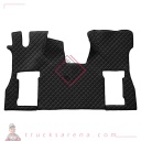Tapis unique en Skeentex - Noir - compatible pour Scania S Serie 7 - New Generation (11/16>) no tunnel, pneumatic passenger seat - LAMPA