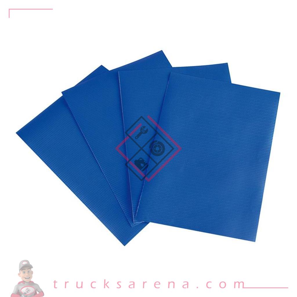 Set 4 bandes adhésives pour bâches camion - Bleu - LAMPA