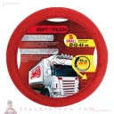 Soft Touch, couvre-volant en microfibre - S - Ø 42/44 cm - Rouge - LAMPA