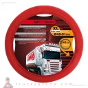 Soft Touch, couvre-volant en microfibre - XL - Ø 49/51 cm - Rouge - LAMPA