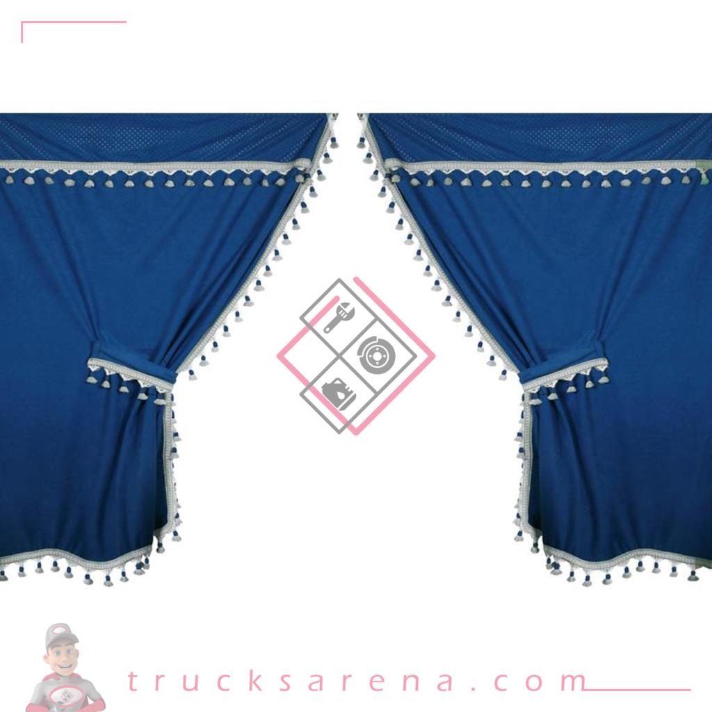 Premiere, set rideaux en microfibre pour camion - Bleu - LAMPA