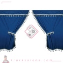Premiere, set rideaux en microfibre pour camion - Bleu - LAMPA
