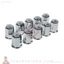 Set 10 couvre-boulons en ABS - Ø 33 mm - Chrome - LAMPA