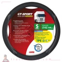 GT-Sport, couvre-volant en Skeentex - S - Ø 42/44 cm - Noir/argent - LAMPA