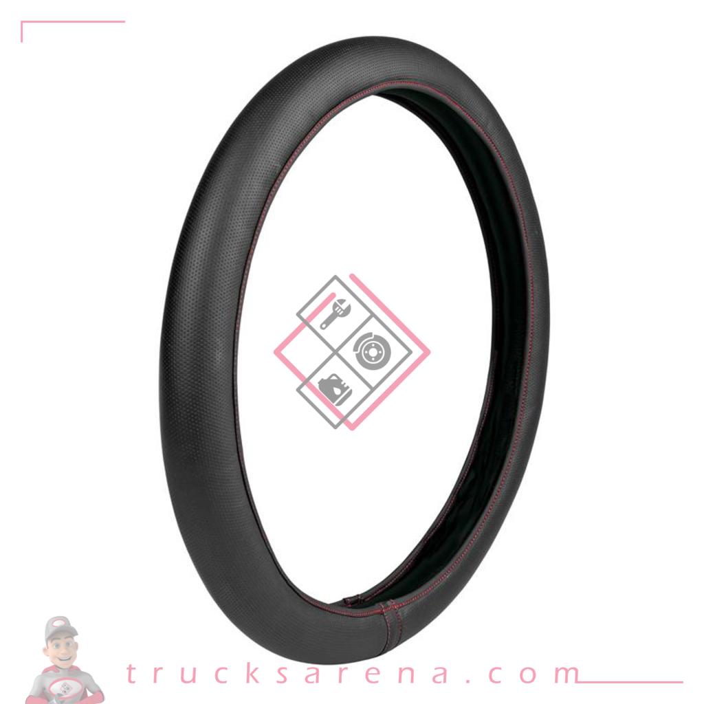 Skin-Cover, couvre-volant extensible en Skeentex - Noir/Rouge - S - Ø 42/44 cm - LAMPA