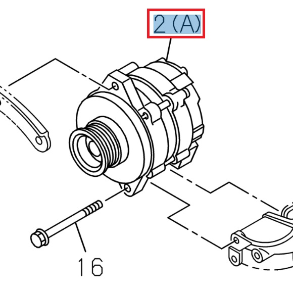 Alternator 24V 90A - ISUZU PARTS
