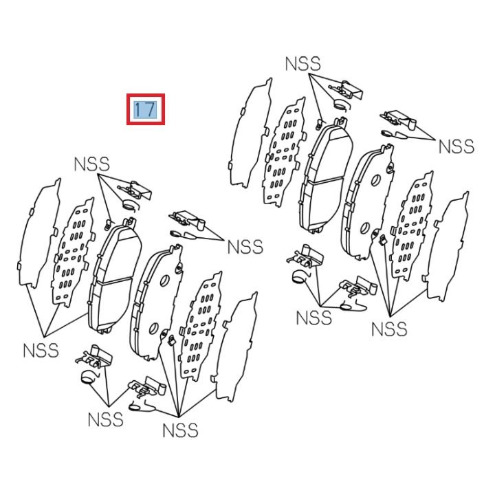 Kit plaquette, étrier et disque de frein avant - ISUZU PARTS
