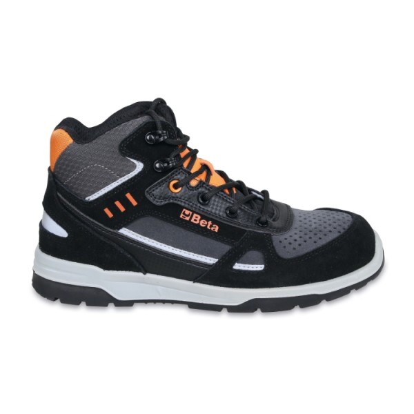 High top shoe in suede and microfiber 7318AN - BETA TOOLS