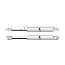 Gas compass with screw ends - POMMIER