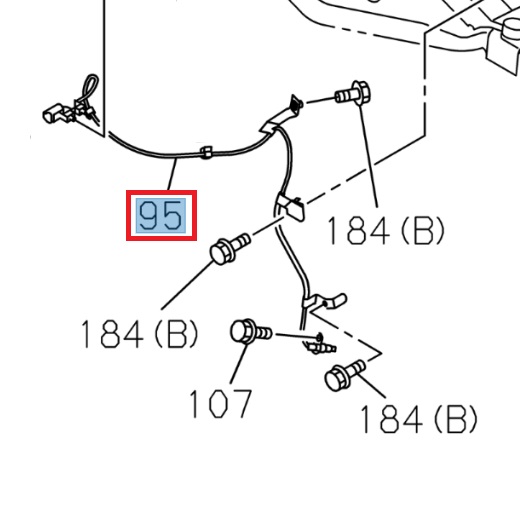 Speed sensor, front wheel - ISUZU PARTS