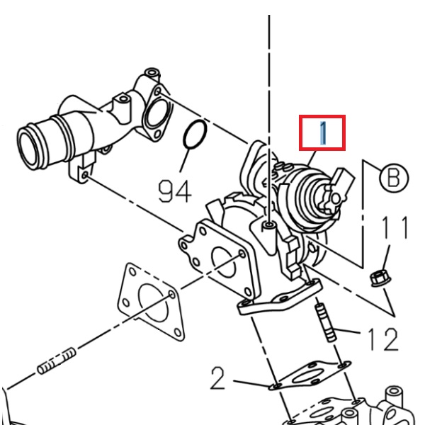 Ensemble turbocompresseur - ISUZU PARTS