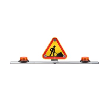 Roof bar with two flashes and 500-AK5 triangle - ELECTRO MAINTENANCE