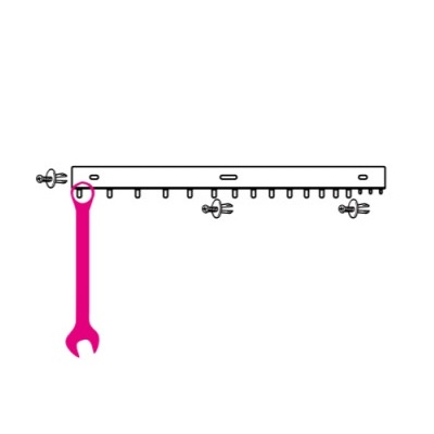 Wall mount for 17 combination wrenches S42/17 - BETA TOOLS