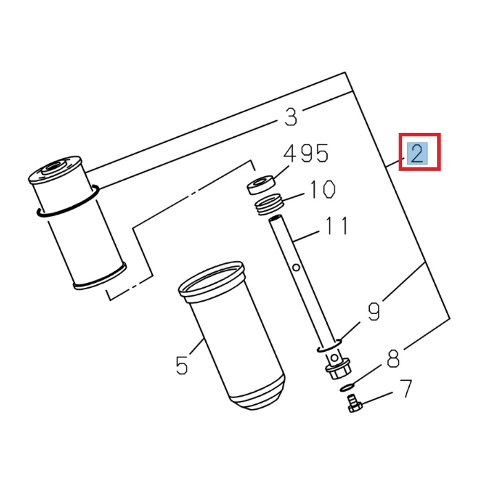 Cartouche de filtre à huile - ISUZU BEST VALUE PARTS