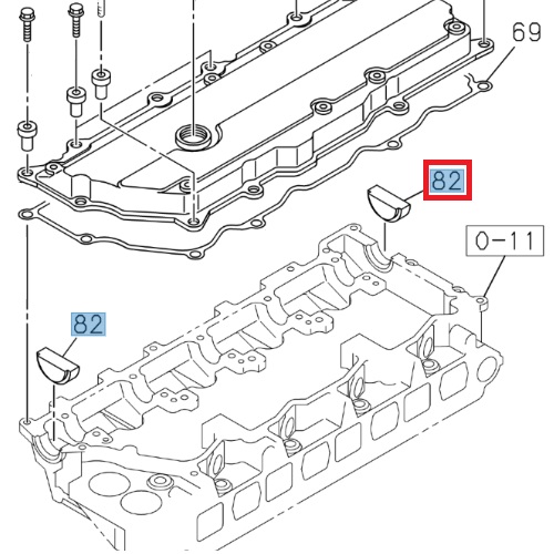 Bouchon en caoutchouc, carter - ISUZU PARTS