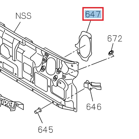 Renfort pour moteur d'essuie-glace - ISUZU PARTS