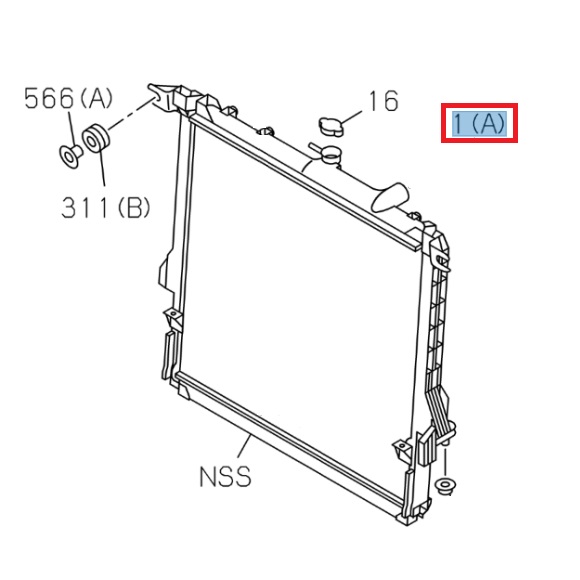 Radiateur complet - ISUZU PARTS