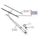 Left windshield wiper blade - ISUZU BEST VALUE PARTS