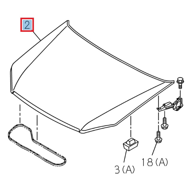 Engine cover D-MAX - ISUZU PARTS