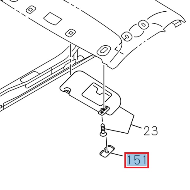Cache de support de pare-soleil - ISUZU PARTS