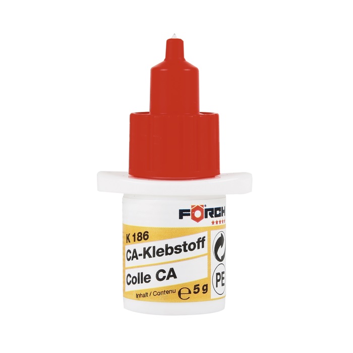 Bottle of K186 fast-acting cyanoacrylate glue, 5 grams - FORCH